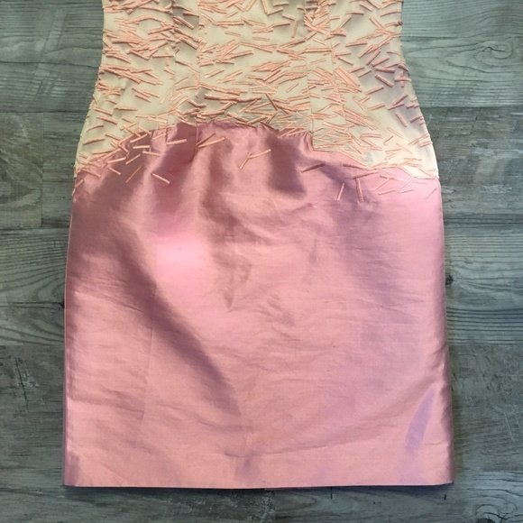 Lafayette 148 Womens Dress Sz 2 Peach Orange Party - Picture 4 of 5